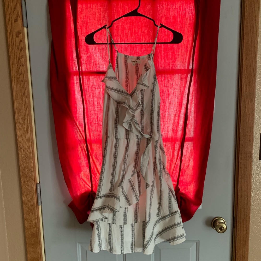 Black & White Wrap Dress